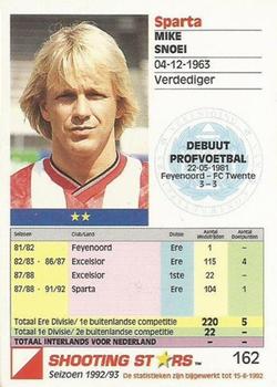 1992-93 Shooting Stars Dutch League #162 Mike Snoei Back