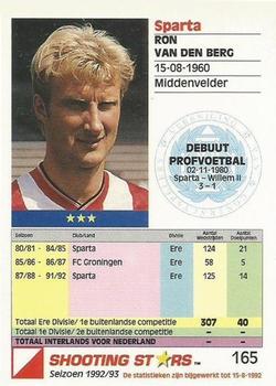 1992-93 Shooting Stars Dutch League #165 Ron van den Berg Back