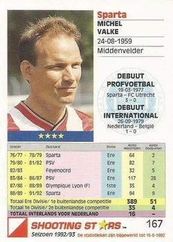 1992-93 Shooting Stars Dutch League #167 Michel Valke Back