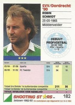1992-93 Shooting Stars Dutch League #182 Robin Schmidt Back