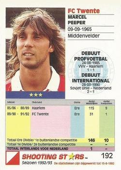1992-93 Shooting Stars Dutch League #192 Marcel Peeper Back