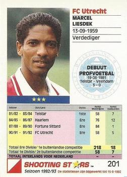 1992-93 Shooting Stars Dutch League #201 Marcel Liesdek Back