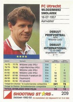 1992-93 Shooting Stars Dutch League #209 Wlodzimierz Smolarek Back