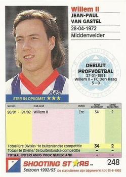 1992-93 Shooting Stars Dutch League #248 Jean-Paul van Gastel Back