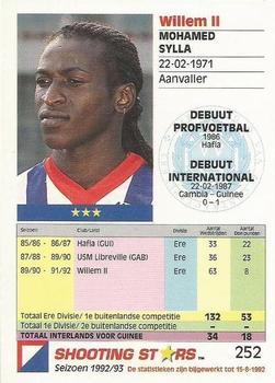 1992-93 Shooting Stars Dutch League #252 Mohamed Sylla Back