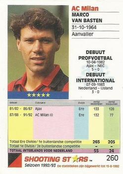 1992-93 Shooting Stars Dutch League #260 Marco van Basten Back