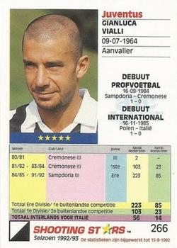 1992-93 Shooting Stars Dutch League #266 Gianluca Vialli Back