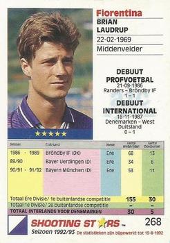 1992-93 Shooting Stars Dutch League #268 Brian Laudrup Back
