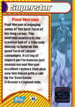 2001-02 Topps Premier Gold 2002 - Autographs #NNO Paul Merson Back