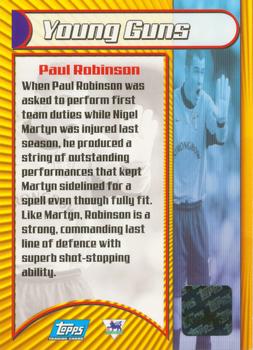 2001-02 Topps Premier Gold 2002 - Autographs #NNO Paul Robinson Back