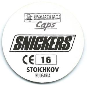 1996 Panini Euro 96 Caps #16 Hristo Stoichkov Back