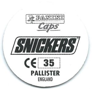 1996 Panini Euro 96 Caps #35 Gary Pallister Back