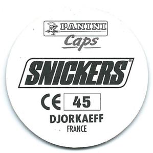 1996 Panini Euro 96 Caps #45 Youri Djorkaeff Back