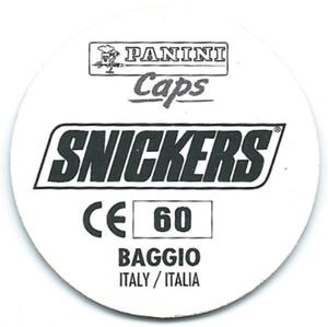 1996 Panini Euro 96 Caps #60 Roberto Baggio Back
