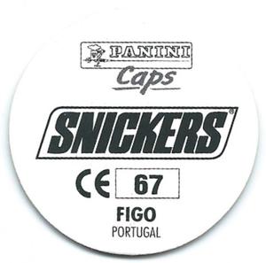 1996 Panini Euro 96 Caps #67 Luís Figo Back