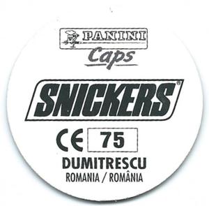 1996 Panini Euro 96 Caps #75 Ilie Dumitrescu Back
