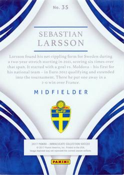 2017-18 Panini Immaculate Collection #35 Sebastian Larsson Back