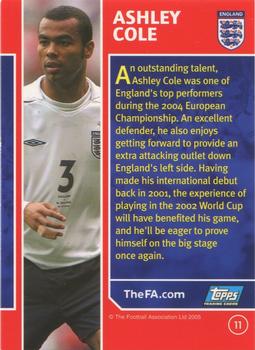 2005 Topps England #11 Ashley Cole Back