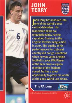 2005 Topps England #13 John Terry Back