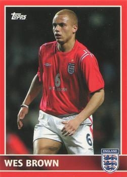 2005 Topps England #20 Wes Brown Front
