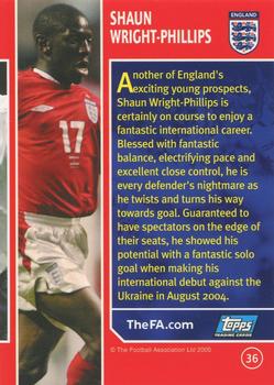 2005 Topps England #36 Shaun Wright-Phillips Back