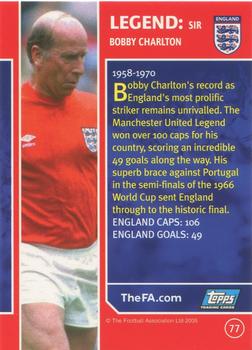 2005 Topps England #77 Sir Bobby Charlton Back