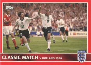 2005 Topps England #86 v Holland 1996 1-4 Front