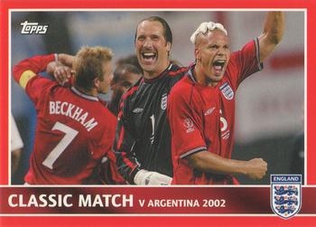 2005 Topps England #88 v Argentina 2002 1-0 Front