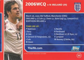 2005 Topps England #99 England 4-0 N. Ireland Back
