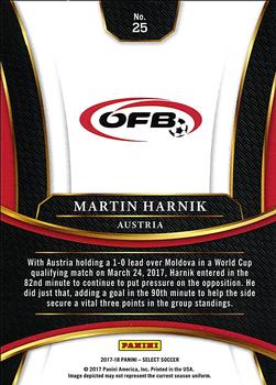 2017-18 Panini Select #25 Martin Harnik Back