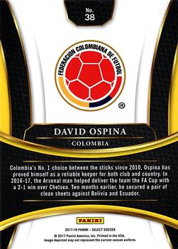 2017-18 Panini Select #38 David Ospina Back