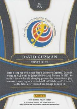 2017-18 Panini Select #56 David Guzman Back