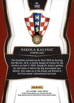 2017-18 Panini Select #182 Nikola Kalinic Back