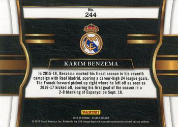 2017-18 Panini Select #244 Karim Benzema Back