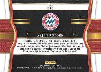2017-18 Panini Select #245 Arjen Robben Back