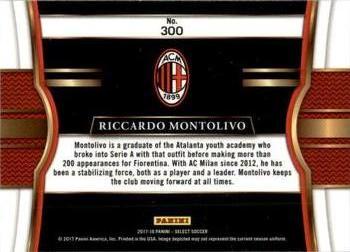 2017-18 Panini Select #300 Riccardo Montolivo Back