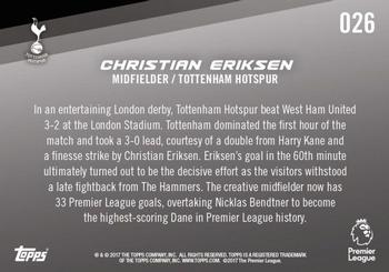 2017-18 Topps Now Premier League #26 Christian Eriksen Back