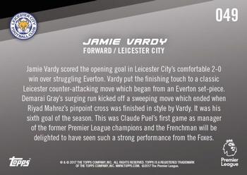 2017-18 Topps Now Premier League #49 Jamie Vardy Back