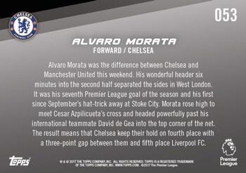 2017-18 Topps Now Premier League #53 Alvaro Morata Back