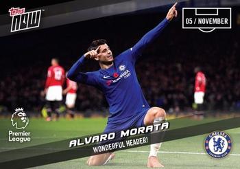 2017-18 Topps Now Premier League #53 Alvaro Morata Front