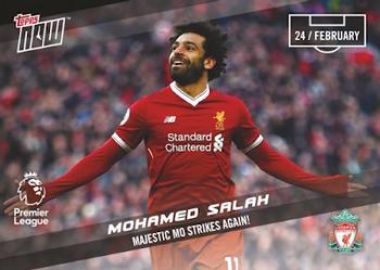 2017-18 Topps Now Premier League #125 Mohamed Salah Front