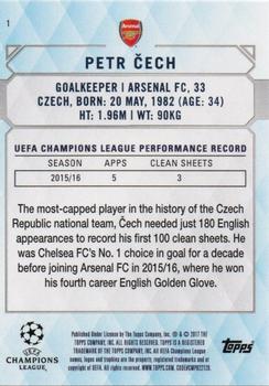 2017 Topps UEFA Champions League Showcase - Orange #1 Petr Cech Back