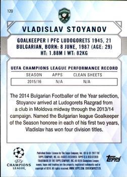 2017 Topps UEFA Champions League Showcase - Orange #120 Vladislav Stoyanov Back
