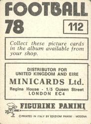 1977-78 Panini Football 78 (UK) #112 Peter Daniel Back