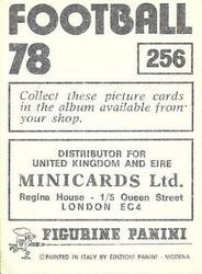 1977-78 Panini Football 78 (UK) #256 Alan Ramage Back