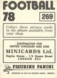 1977-78 Panini Football 78 (UK) #269 Geoff Nulty Back