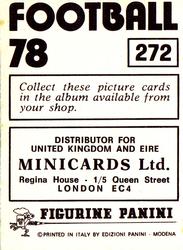 1977-78 Panini Football 78 (UK) #272 Tommy Craig Back