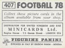 1977-78 Panini Football 78 (UK) #407 Team Back