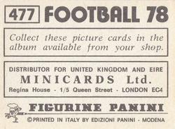 1977-78 Panini Football 78 (UK) #477 Dundee United Team Group Back