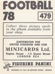 1977-78 Panini Football 78 (UK) #479 Hamish McAlpine Back